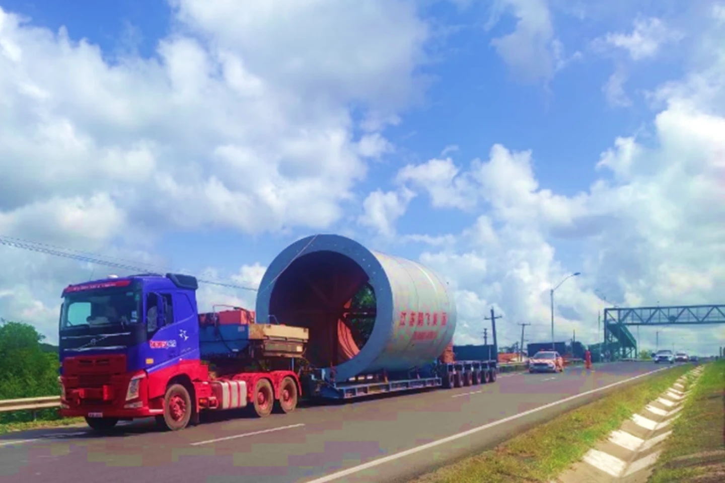 Transporte de Forno Rotativo